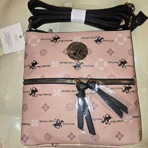 Beverly Hills Polo Club sling bag/purse looks Pink but it is Taupe